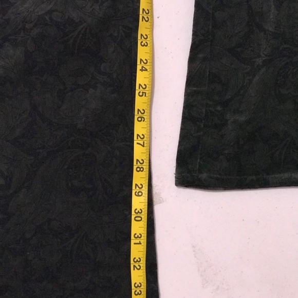 Paige Naomi Velvet Paisley Bootcut Pants Dark Forest - NWT $249 - Picture 13 of 13